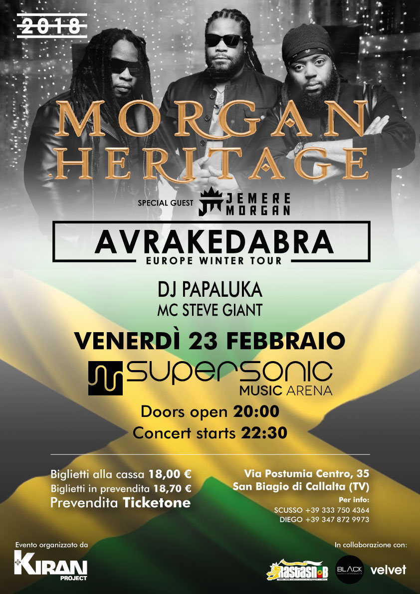 Morgan Heritage concerto Treviso