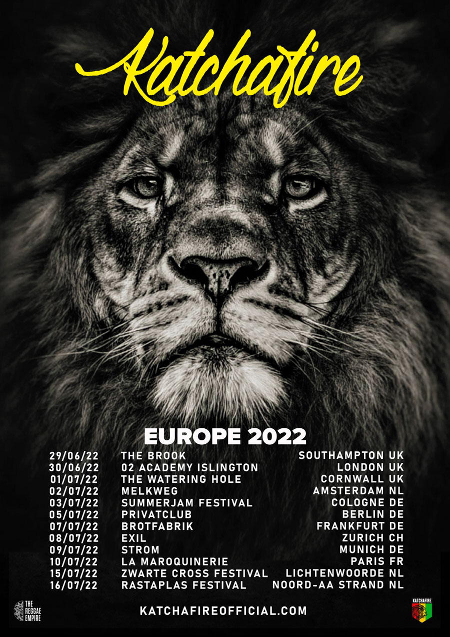 Katchafire European summer tour 2022